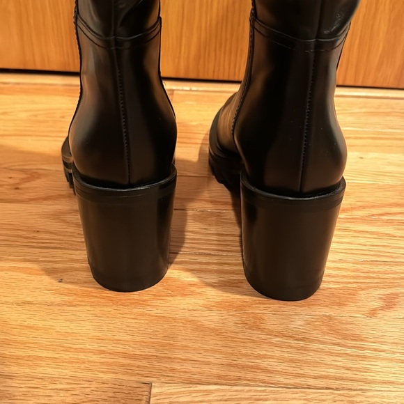 Tamara Mellon Easy Rider Black Leather Moto Boot NWOT - Picture 9 of 9